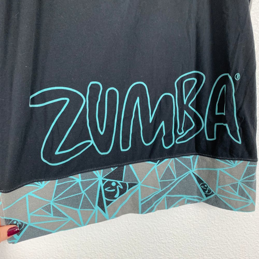 Zumba Short Sleeve Performance Workout Shirt Large - Picture 4 of 6